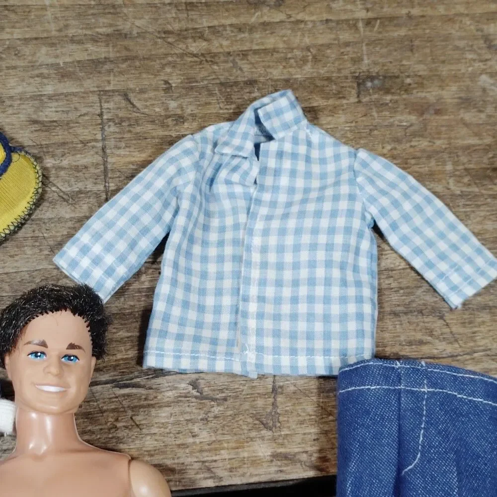 Vintage Mattel KEN Barbie Doll 1968 Body Twist N Turn Clothing Shoes Track Pants